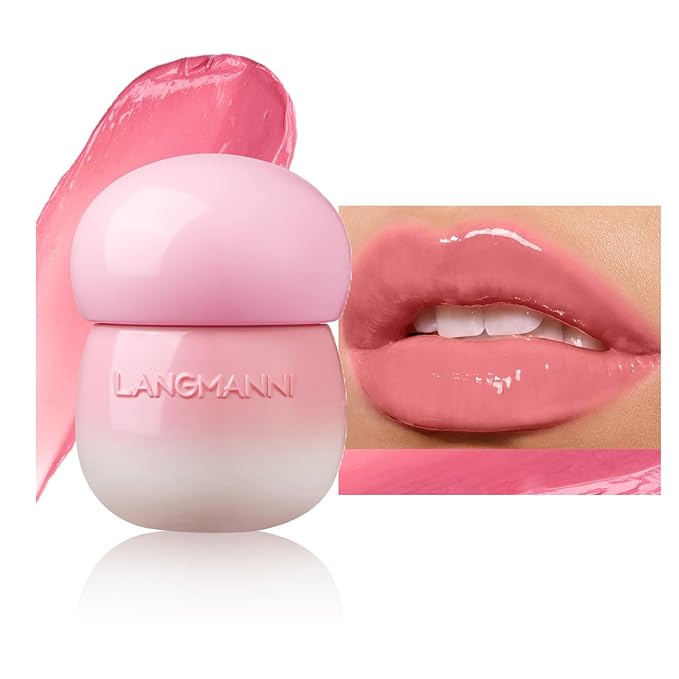 GL-Turelifes Mushroom Plumping Lip Gloss, Hydrating Lip Gloss GL-Turelifes