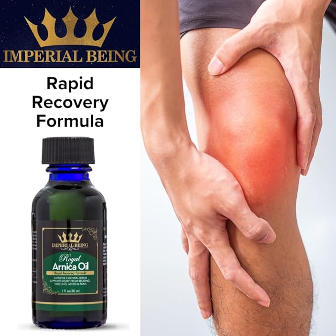 Royal Arnica Oil β Organic Herbal Blend for Muscle Recovery, Bruise Support, Joint Flexibility, Skin Vitality β Longer Lasting Than Arnica Cream or Gel β Infused with Essential Oils (2oz)