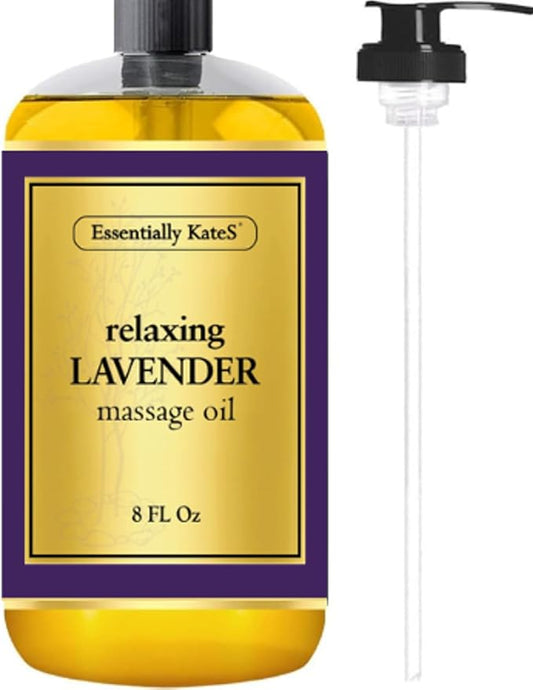 Lavender Massage Oil 8 Fl Oz - Relaxation and Soothing