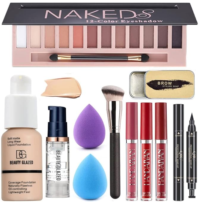 All in One Makeup Kit For Girls12 Colors