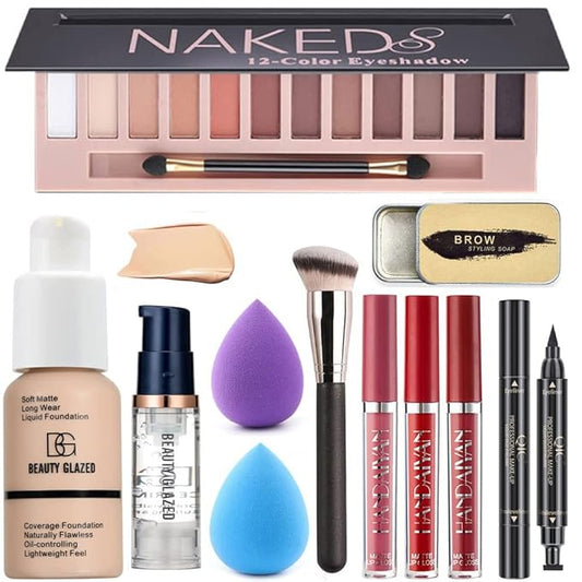 All in One Makeup Kit For Girls12 Colors