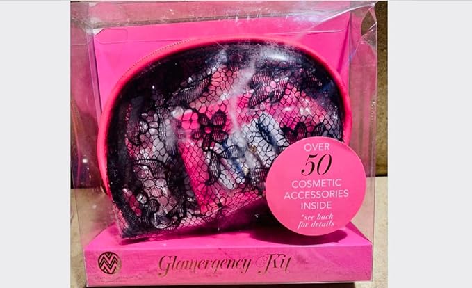 Glam Cosmetic Accessory Kit - 50 items (Black