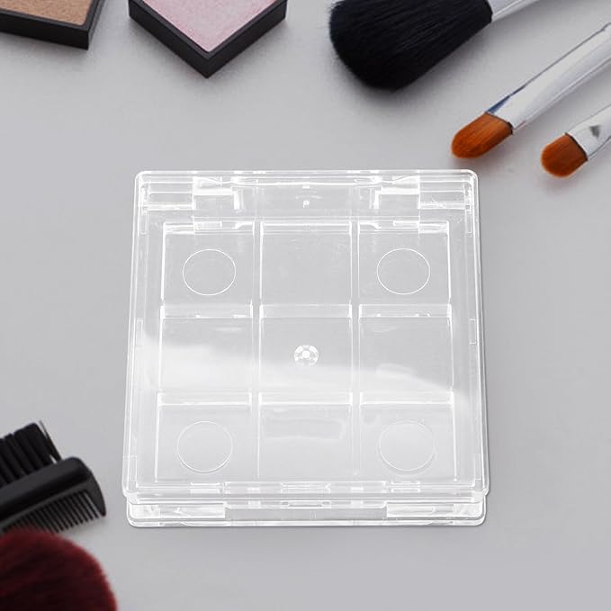Healifty 2pcs Empty Lipstick Palette 9 Grids Diy