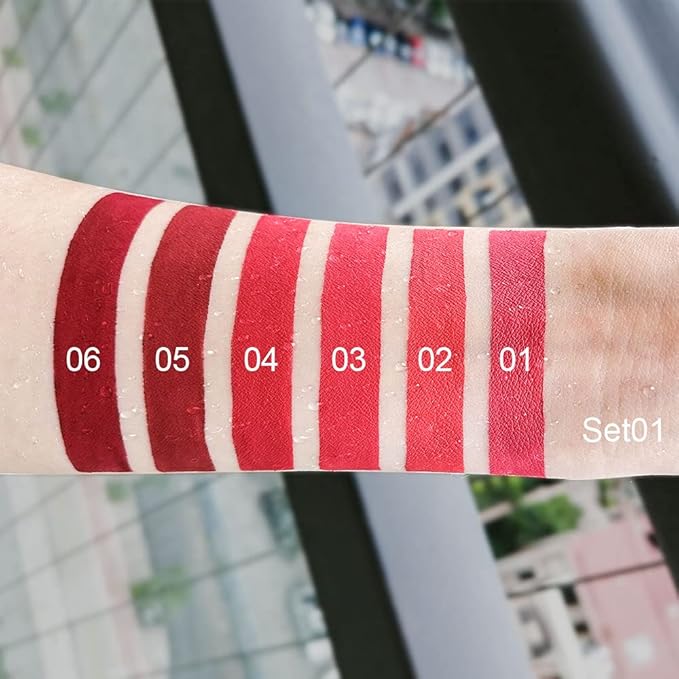 KARNAR 3Pcs Lipstick Matte Liquid Lipstick Lipgloss Se
