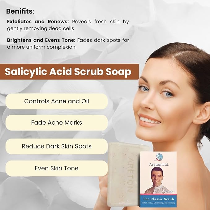 Salicylic Acid Scrub Soap with Niacinamide,
