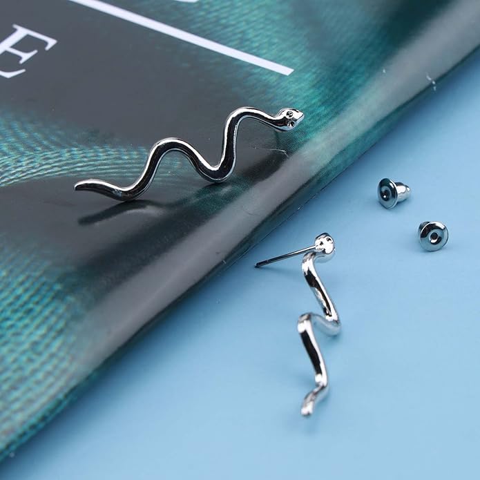 Vintage Snake Dangle Earrings Punk Snake