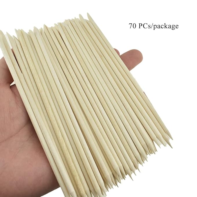 Hahiyo 6inches 70pcs orange wood