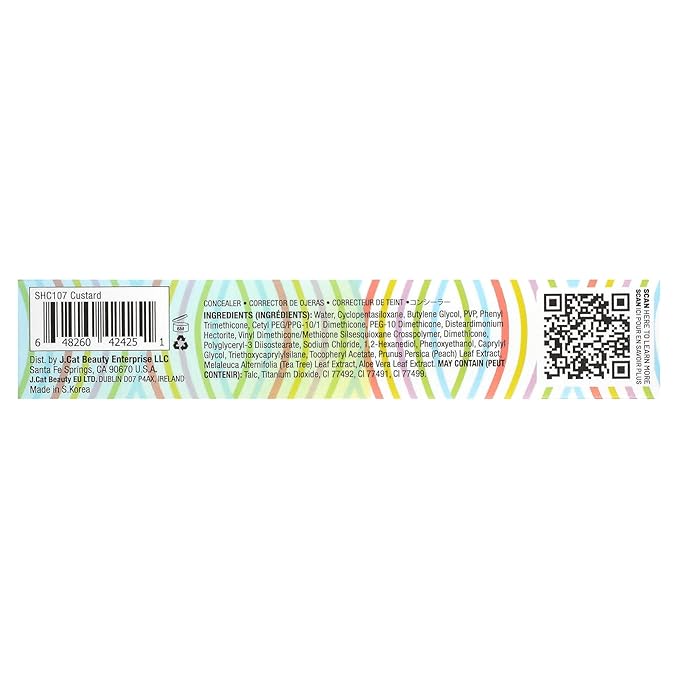 Jcat Beauty Professional Staysurance Water Sealed Zero Smudge : CUSTARD)