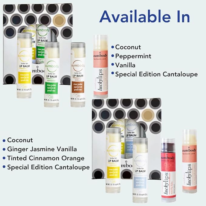 Lip Balm Beeswax Gift Set -Assorted Ingredients,