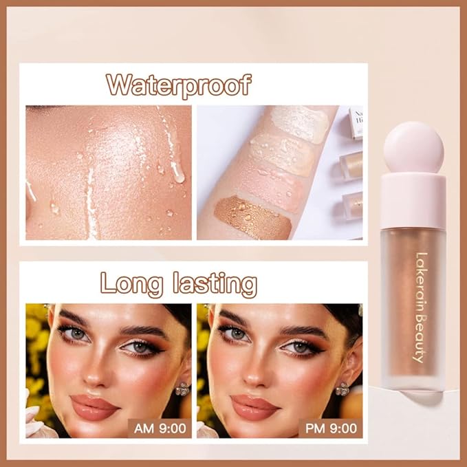 Unyoke Liquid Highlighter Stick, Matte Finish, Cream Formula, Face Makeup