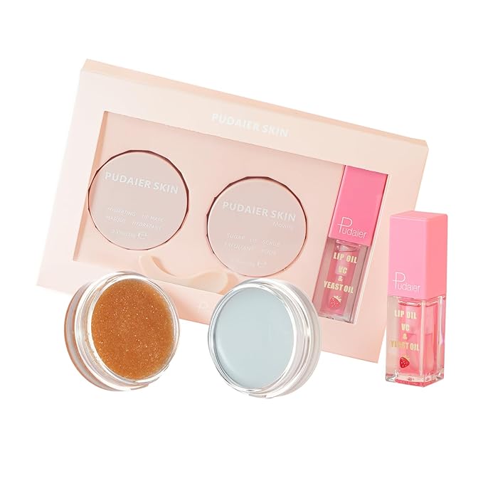 Pudaier 3Pcs Lip Care Kit All