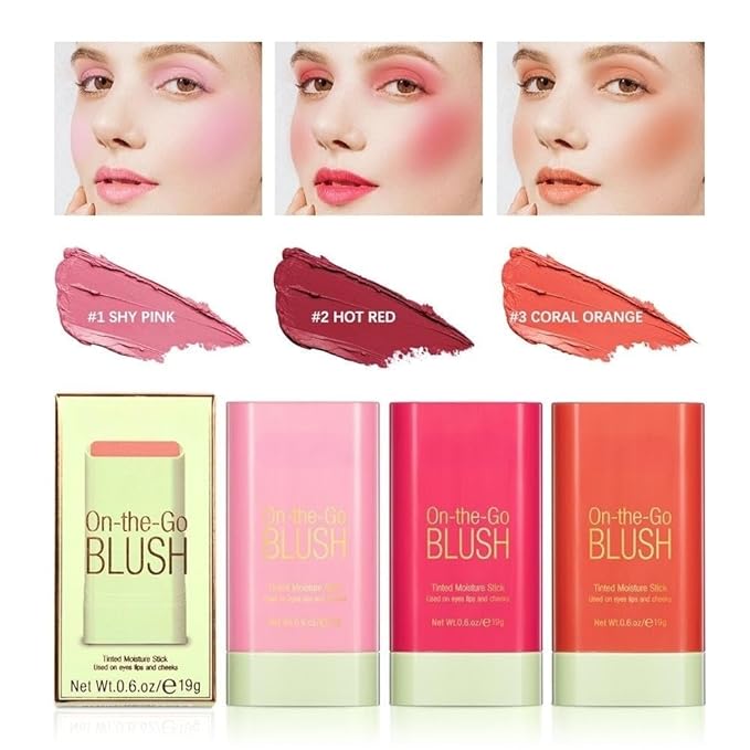 On-the-Go Makeup Blush Stick Tinted Moisture Stick, Shadow