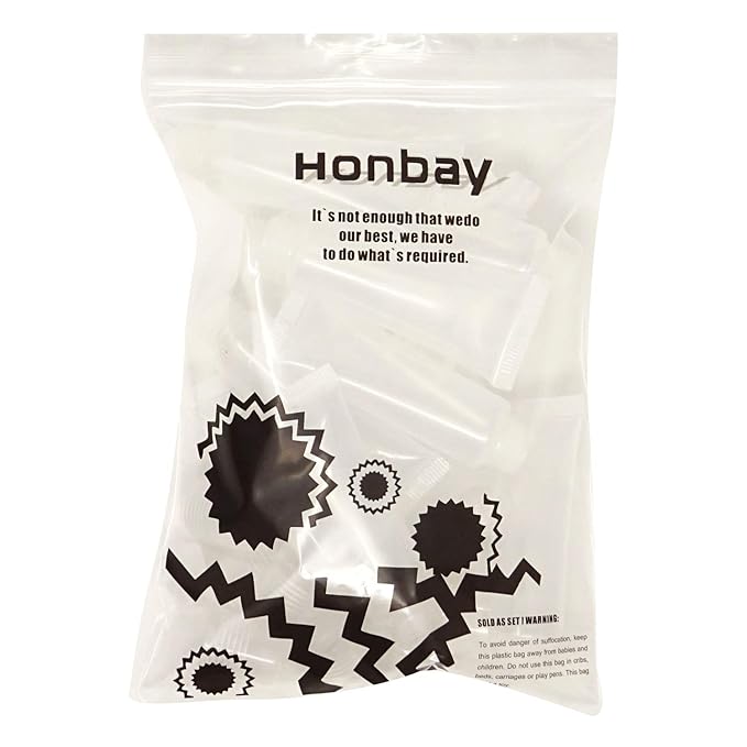 Honbay 10PCS 8ml Refillable Clear Empty Lip Gloss Balm Containers Soft Empty Tubes