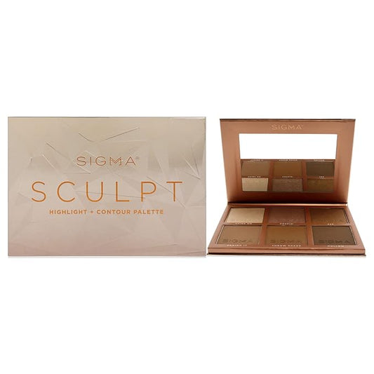 SIGMA Beauty Sculpt Highlight Plus Contour Palette Makeup 98 oz