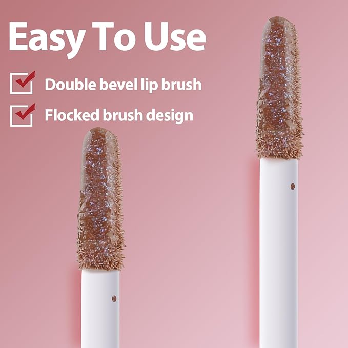 Moisturizing Lip Gloss, Non-Stick and Non-Drying Luminous Tinted Moisturizing