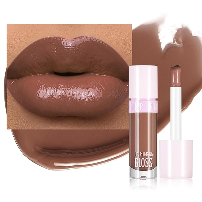 Plumping Lip Gloss for Women Glossy Liquid Lipstick Plumping