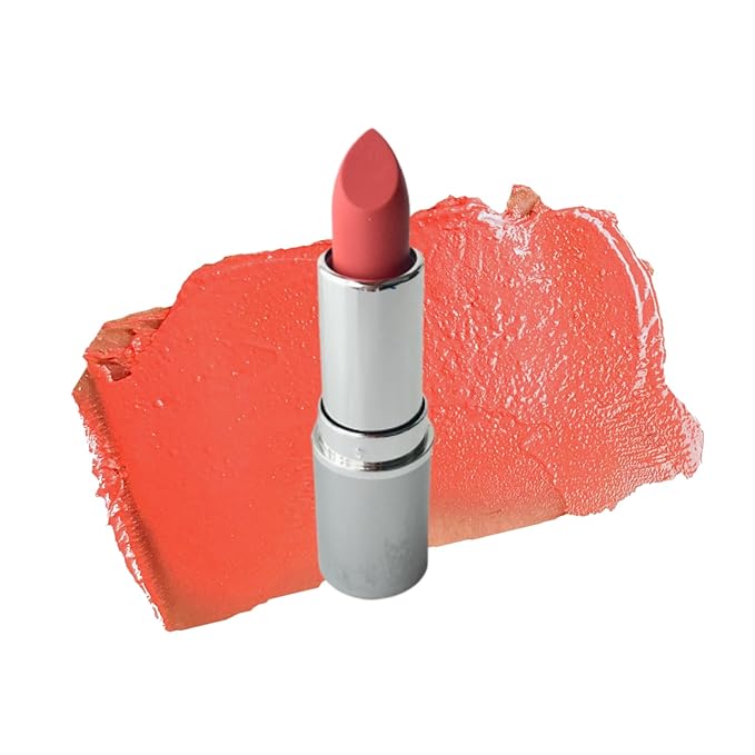 Honeybee Gardens Truly Natural Long Lasting Lipstick, South Beach, Bright Coral with Red Undertones, Naturally Hydrating & Nourishing, Vegan, Gluten-Free & Cruelty-Free, 0.13 oz / 3.8 g