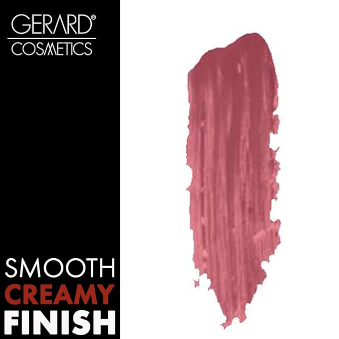 Gerard Cosmetics Lipstick Berry Smoothie | Berry Pink Lipstick with Luxe Cream Finish | Highly Pigmented, Smooth Formula with Hydrating Ingredients | Cruelty Free & Made in USA