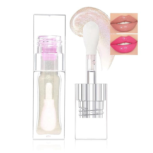2024 New Magic Color Changing Lip Oil PH,Warm Change Glitter Lip Gloss, Color Changing Lip Oil V2, Color Changing Lip Gloss, Moisturizing Plumping Clear Lips Oil Tinted Lip Plumper Lips Care