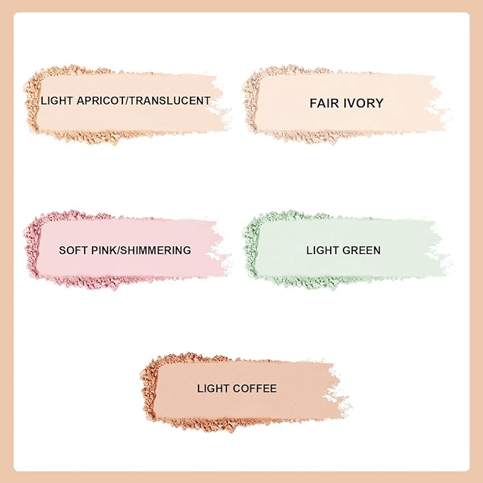 Setting Powder Lightweight Loose Powder Finishing Powder Long-Lasting (Fair Ivory/Matte) 0.28 Oz