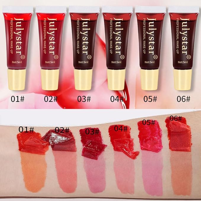 Charm Kiss Lip Stain Peel Off,Peel-Off Lip Glaze,Tattoo Glaze,Tattoo