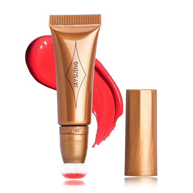 Blush Wand Liquid Cream Blush Stick with Cushion Red Blush)