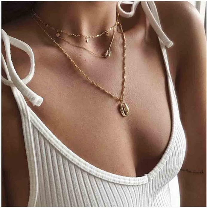 Boho Coin Disc Necklace Choker Gold