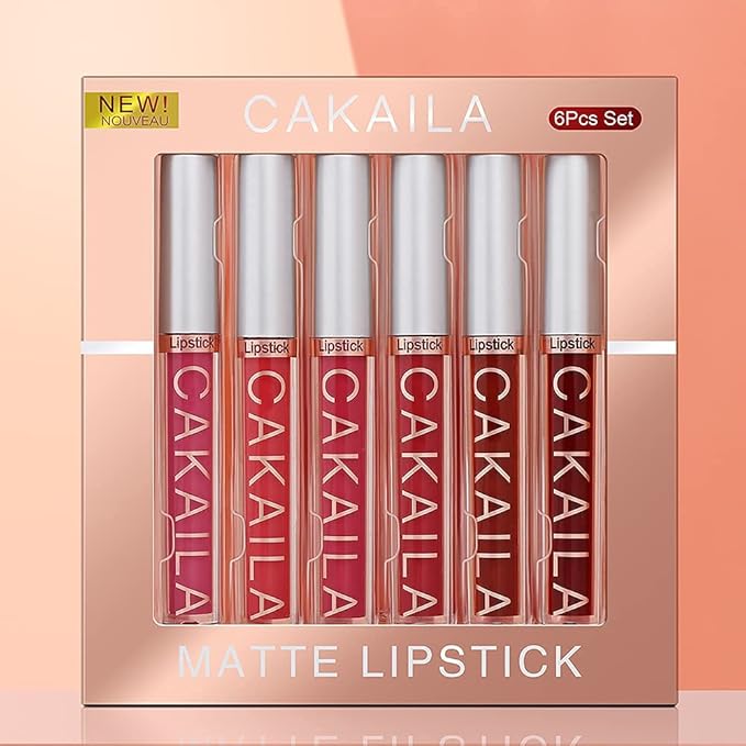 KARNAR 6 Pcs Lipstick Matte Liquid Lipstick Lipgloss
