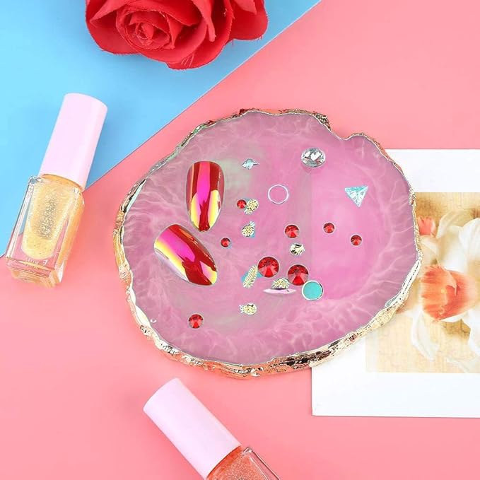 Resin Nail Art Palette, Kalolary Polish Holder Drawing