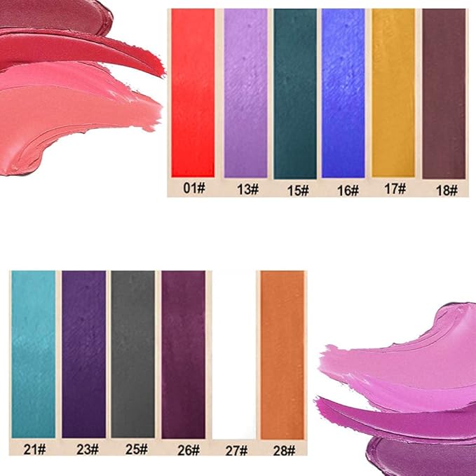 Edanta Kilshye Blue Lipstick Velvet Moisturizing Lipgloss High pigment Lip Glaze Halloween Cosplay Lips Makeup for Women and Girls (A-Blue)