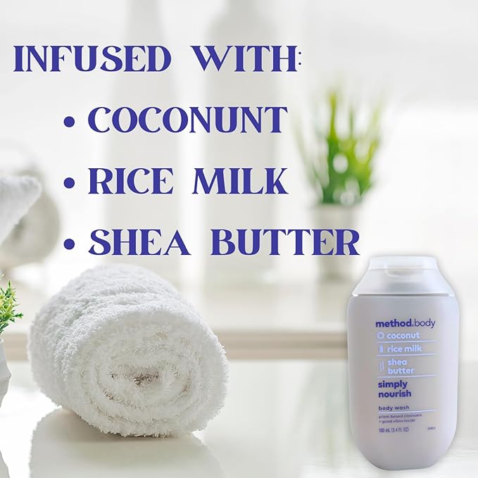 Method Body Wash, Travel Size, Simply