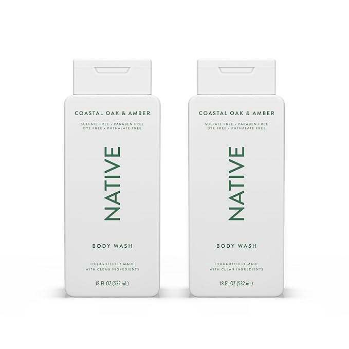 Native Body Wash Contains Naturally Derived 18 oz