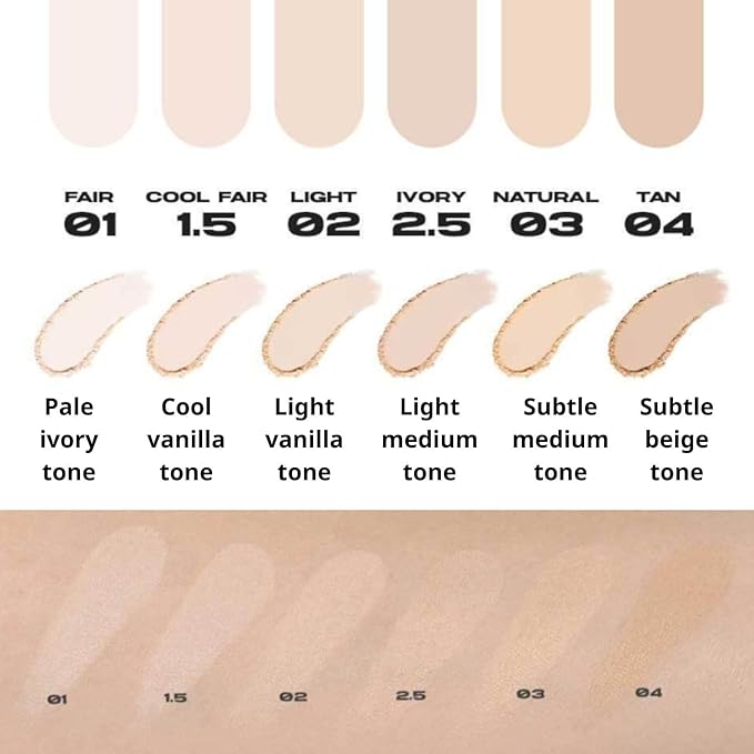 Blur Powder Pact - Pressed Powder Compact with (03 NATURAL) 0.32oz