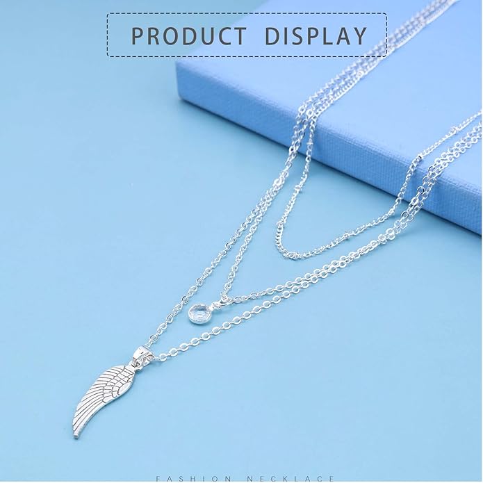 Bohemia Layered Crystal Choker Necklace Angel