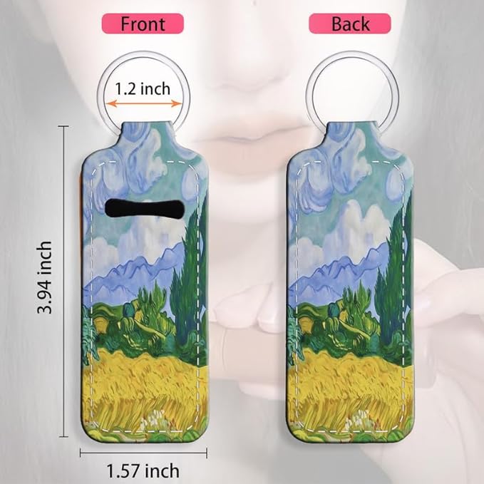 Chapstick Holder Keychain Holder Neoprene Lip Balm Lipstick