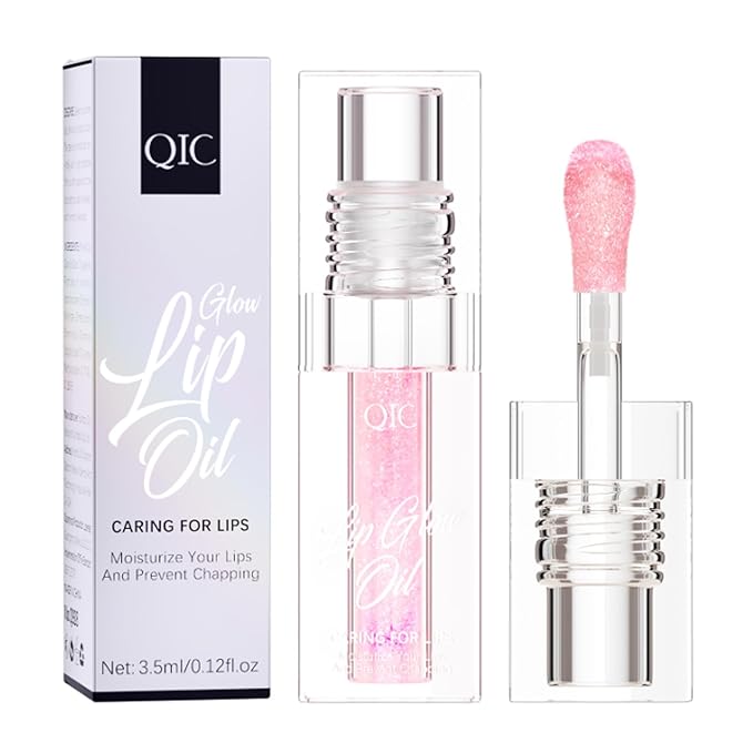 Magic Color Changing Lip Oil, 2024 New Warm Change Moisturizing Lip Gloss Hydrating Lip Oil, New Upgraded Magic Big Brush Color Changing Lip Oil Long Lasting Nourishing (Pink 01#)