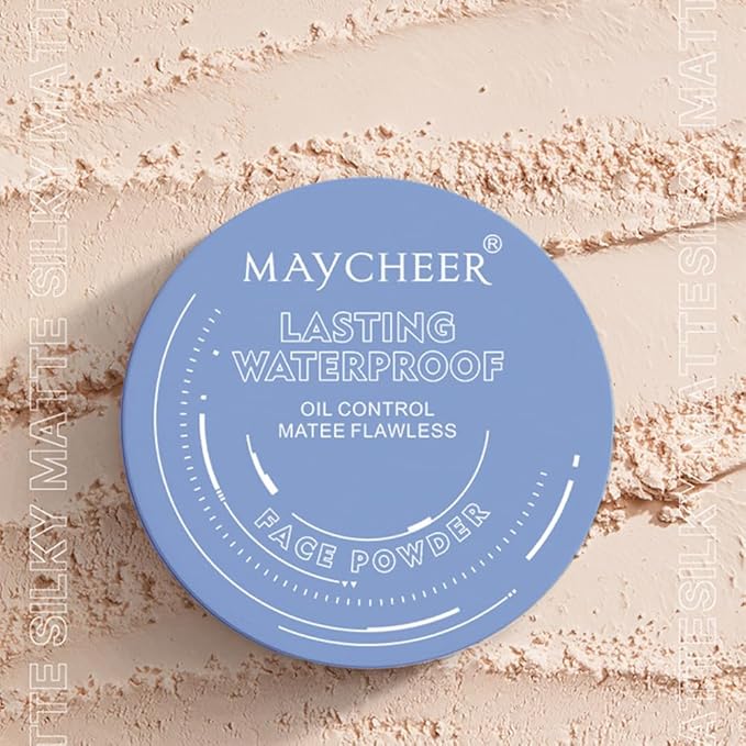 LAMUSELAND Pressed Powder Compact, Oil Control Brighten Skin Girls (JG01)