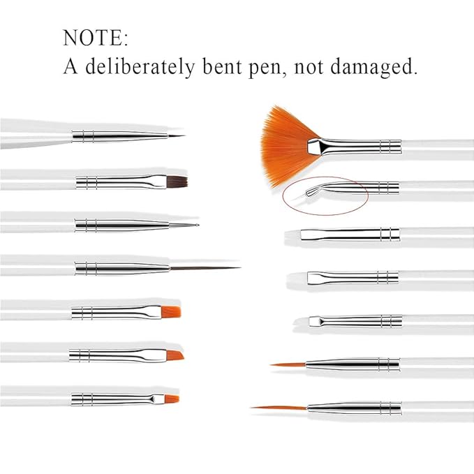 Nail art brushes kit nail