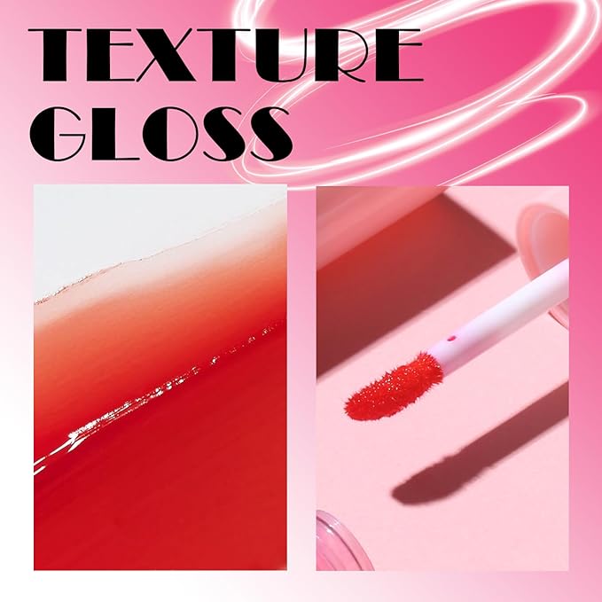 6 Colors Lip Tint Stain Mini Liquid Lipstick,Korean Velvet Lip Gloss Moisturizing,Multi-use Lip and Cheek Tint,Natural Waterproof&Long lasting Non-Stick Cup Lightweight Vivid Color,Pink