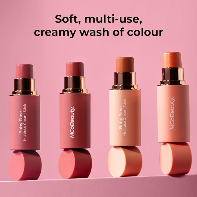 MCoBeauty Baby Face Multi-Use Cream Stick, Peony Rose Free Cosmetics