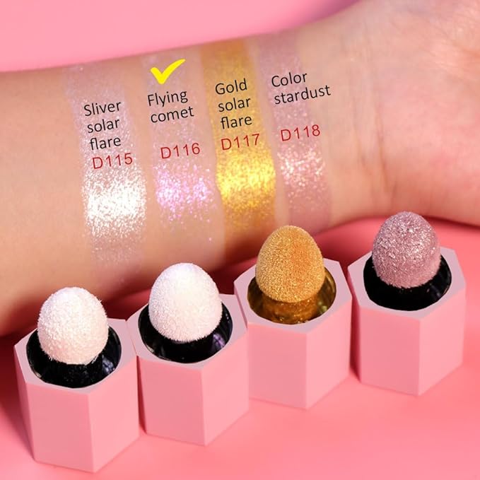evpct Mermaid Pink Highlighter Makeup Liquid Blue Purple Palette Stick
