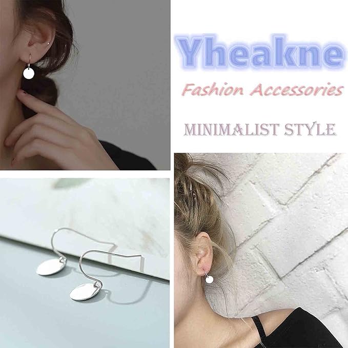 Boho Disc Coin Drop Earrings Tiny