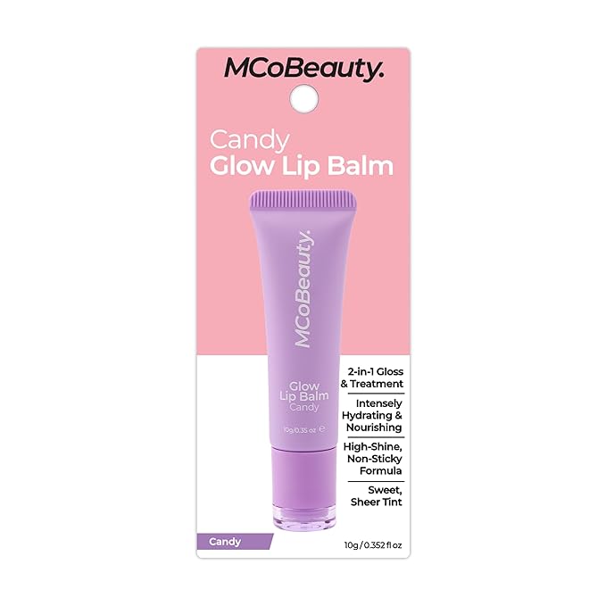 MCoBeauty Glow Lip Balm, Candy, Nourishing