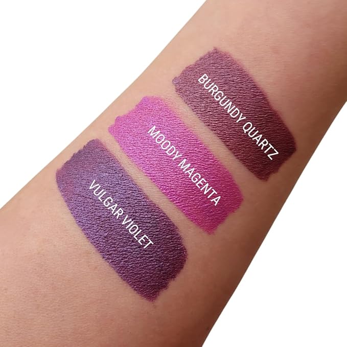 Aromi Metallic Liquid Lipstick | Long-Lasting, Waterproof, Lip Color with Shimmery Finish, Vegan, Cruelty-free, Gluten and Paraben Free, Made in USA, Handmade (Moody Magenta)