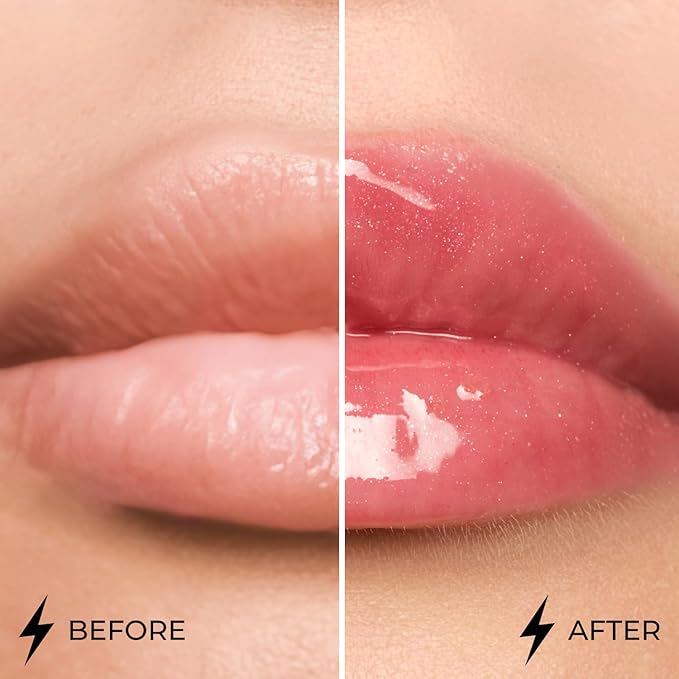 Lamel Dazzle Glow Crystal Clear Lip Gloss - Hydrating Lip Gloss - Non Sticky Lip Gloss - Colored Lip Gloss - Lip Gloss Color - Mini Lip Gloss - Moisturizing Lip Gloss - №404 You Can