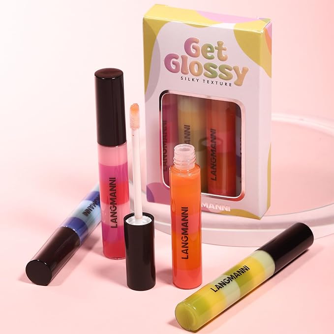 4 Pack Get Glossy Lip Oil Set - Get