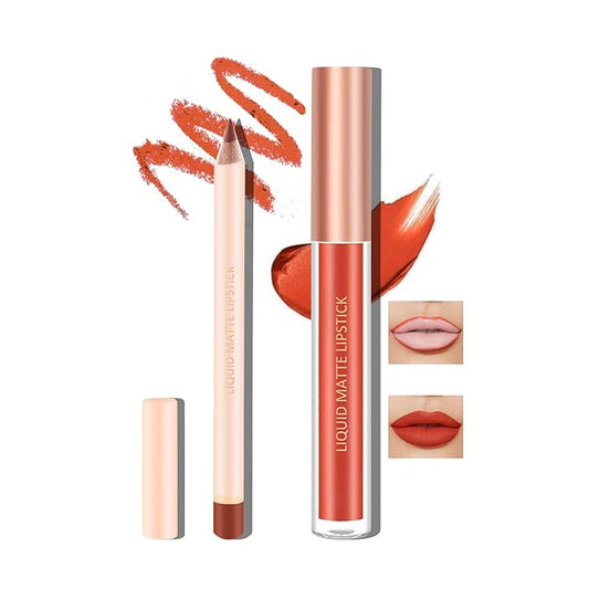 Boobeen Liquid Matte Lipstick and Lip Line Pencil Lipstick