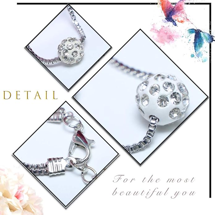 Bohemian Multi-layer Necklace Full Rhinestone Ball Pendant Fashion