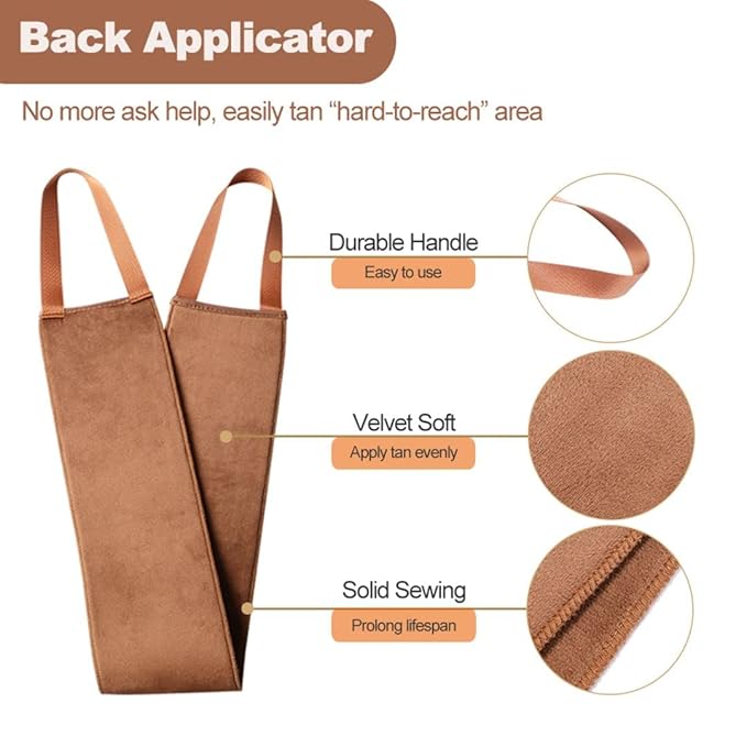 Sanfery Self Tanner Mitt - Self Tanning Mitt Applicator with【US Patent】Tanning Glove for Self Tan, Back Applicator, Mini Self Tan Mit, 3 Set Tanning Mitts Self Tanner Glove, Tan Glove