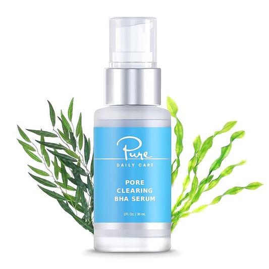 Pore Clearing BHA Serum - Salicylic Acid Acne Exfoliating Serum for Blemishes Blackheads Oily Skin